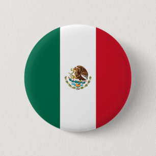 Badge Rond 5 Cm Drapeau Mexicain