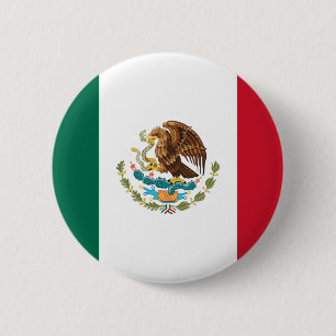 Badge Rond 5 Cm Drapeau mexicain de Bandera de México