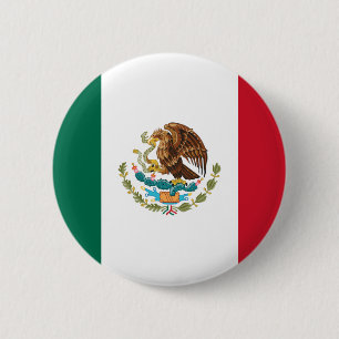 Badge Rond 5 Cm Drapeau Mexicain - Drapeau du Mexique