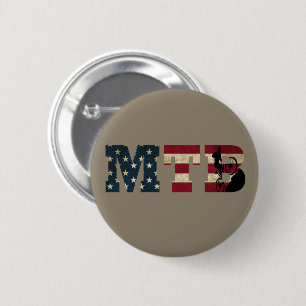 Badge Rond 5 Cm drapeau mtb Amérique vintage