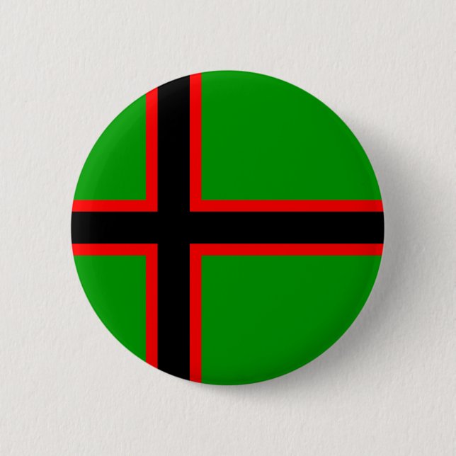 Badge Rond 5 Cm Drapeau national de Carélie (Devant)