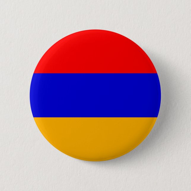 Badge Rond 5 Cm Drapeau national de l'Arménie (Devant)