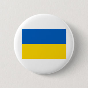 Badge Rond 5 Cm Drapeau national de l'Ukraine / Yк р а ї н а