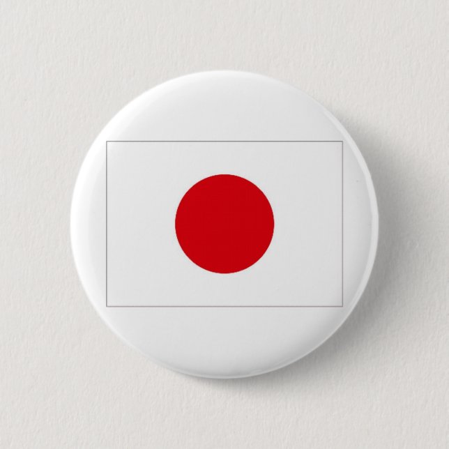 Badge Rond 5 Cm Drapeau national du Japon (Devant)