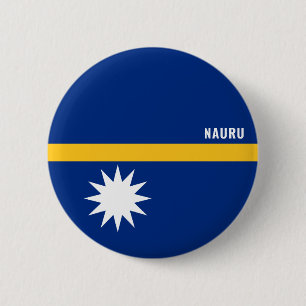 Badge Rond 5 Cm Drapeau Nauru Bouton patriotique de charme