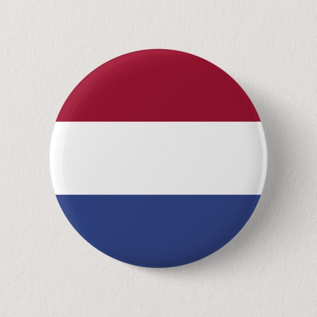 Badge Rond 5 Cm Drapeau néerlandais (Devant)