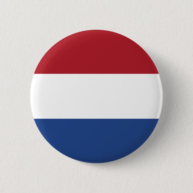 Badge Rond 5 Cm Drapeau néerlandais (Devant)