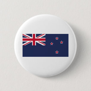 Badge Rond 5 Cm Drapeau néo-zélandais