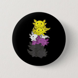 Badge Rond 5 Cm Drapeau non binaire Fierté non binaire LGBTQ Axolo