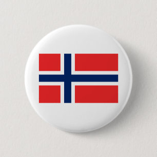 Badge Rond 5 Cm Drapeau norvégien