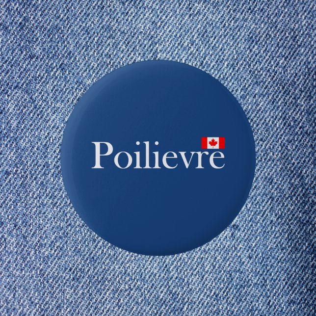 Badge Rond 5 Cm Drapeau officiel canadien Pierre Poilievre (Créateur téléchargé)