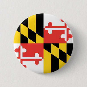Badge Rond 5 Cm Drapeau officiel d'état du Maryland