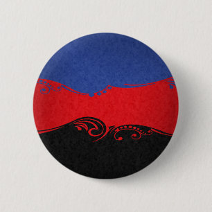 Badge Rond 5 Cm Drapeau ornemental polyamoral