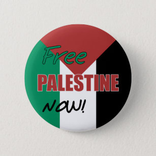Badge Rond 5 Cm Drapeau palestinien libre