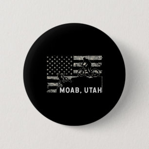 Badge Rond 5 Cm Drapeau patriotique américain de VTT à Moab Utah