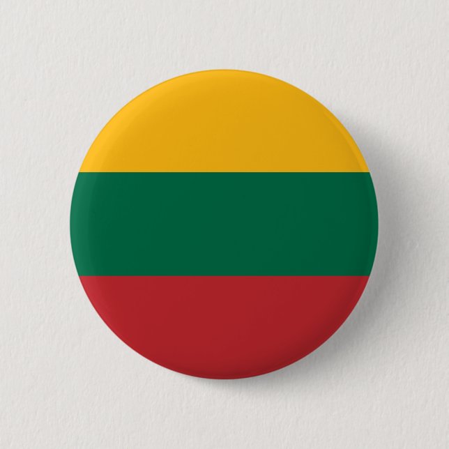 Badge Rond 5 Cm Drapeau patriotique de Lituanie (Devant)