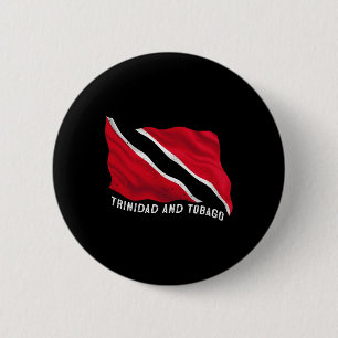 Badge Rond 5 Cm Drapeau patriotique délabré de Trinité-et-Tobago T
