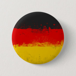 Badge Rond 5 Cm Drapeau peint Grunge de l'Allemagne