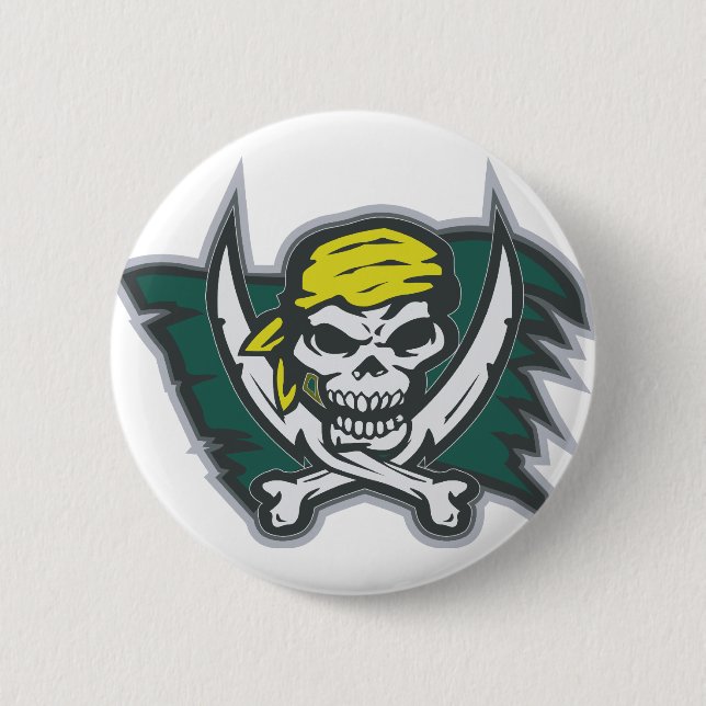 Badge Rond 5 Cm Drapeau pirate (Devant)