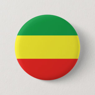 Badge Rond 5 Cm Drapeau Rasta africain