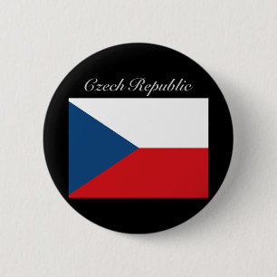 Badge Rond 5 Cm Drapeau République tchèque - Ceska Republika