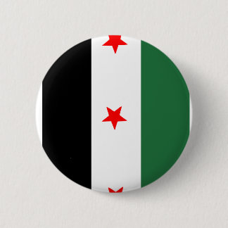 Badge Rond 5 Cm Drapeau révolutionnaire syrien