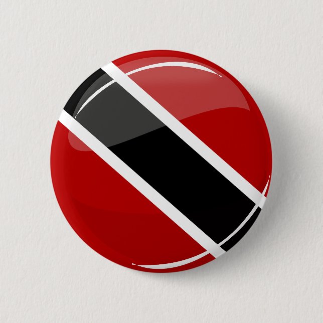 Badge Rond 5 Cm Drapeau rond tristounet trinidadien (Devant)