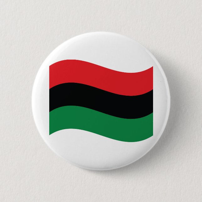Badge Rond 5 Cm Drapeau rouge, noir et vert (Devant)