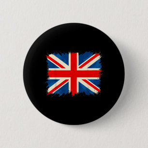 Badge Rond 5 Cm Drapeau Royaume-Uni Grande-Bretagne Royaume-Uni