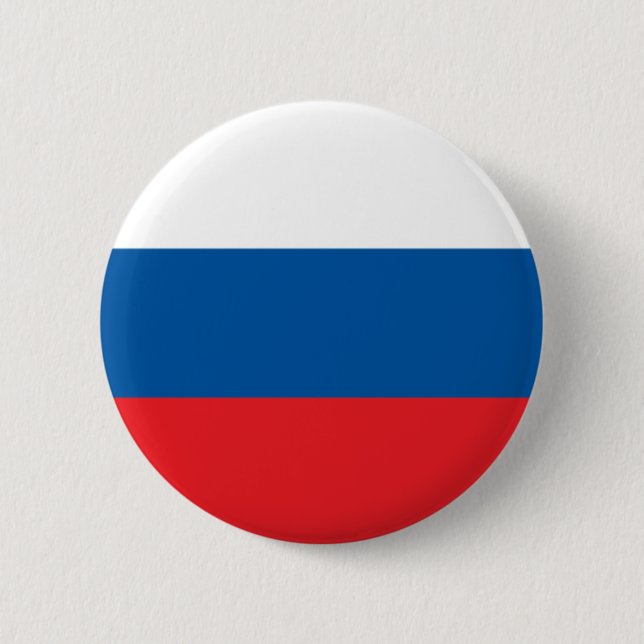 Badge Rond 5 Cm drapeau russe (Devant)
