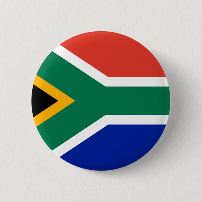 Badge Rond 5 Cm drapeau sud-africain (Devant)