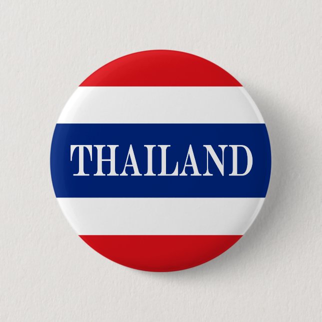 Badge Rond 5 Cm Drapeau thaïlandais (Devant)