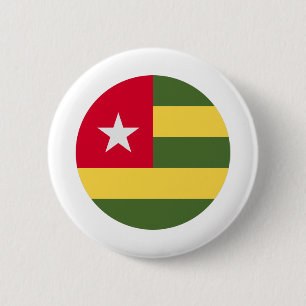 Badge Rond 5 Cm Drapeau Togo