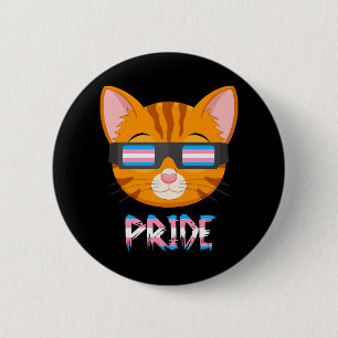 Badge Rond 5 Cm Drapeau Transgenre Cat Lgbt