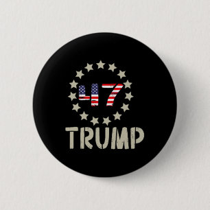 Badge Rond 5 Cm Drapeau Trump 2024 (sur Byck) Take America Ck Trum