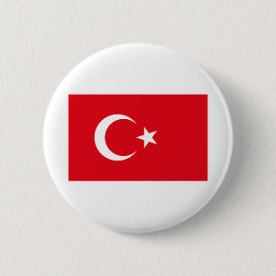 Badge Rond 5 Cm Drapeau Türkiye - Turquie