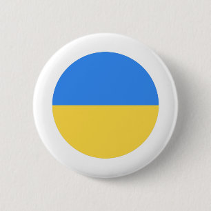 Badge Rond 5 Cm Drapeau Ukraine