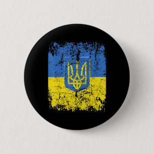 Badge Rond 5 Cm Drapeau UKRAINE Hommes Vintages Femmes Enfants UKR