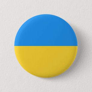 Badge Rond 5 Cm Drapeau ukrainien