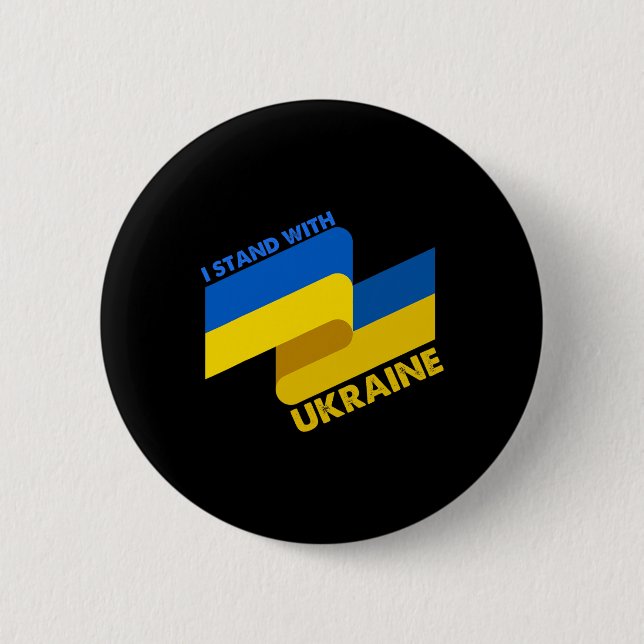 Badge Rond 5 Cm Drapeau ukrainien Ukraine 6  (Devant)
