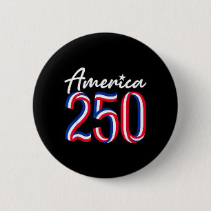 Badge Rond 5 Cm Drapeau USA 250e anniversaire de l'Amérique 4 juil