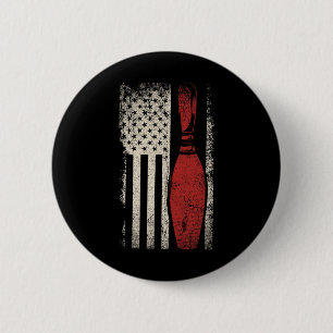 Badge Rond 5 Cm Drapeau Usa Cadeau de Quilleur Patriotique América