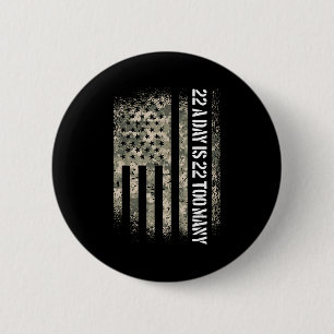 Badge Rond 5 Cm Drapeau Usa de sensibilisation au suicide des vété