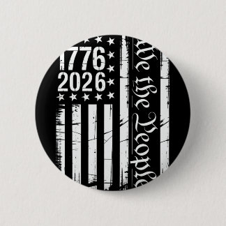 Badge Rond 5 Cm Drapeau Usa Histoire Patriotique 1776 2026 250e An
