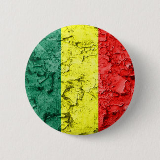 Badge Rond 5 Cm Drapeau vintage de rasta