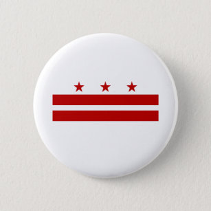 Badge Rond 5 Cm Drapeau Washington D.C.