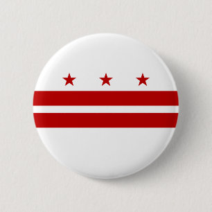 Badge Rond 5 Cm Drapeau Washington DC