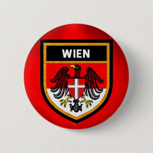Badge Rond 5 Cm Drapeau Wien