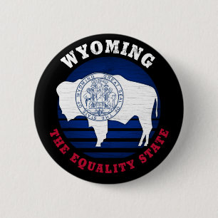 BADGE ROND 5 CM DRAPEAU WYOMOMING EQUALITY STATE
