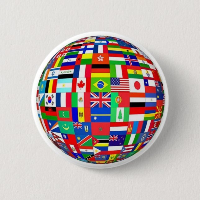BADGE ROND 5 CM DRAPEAUX (Devant)